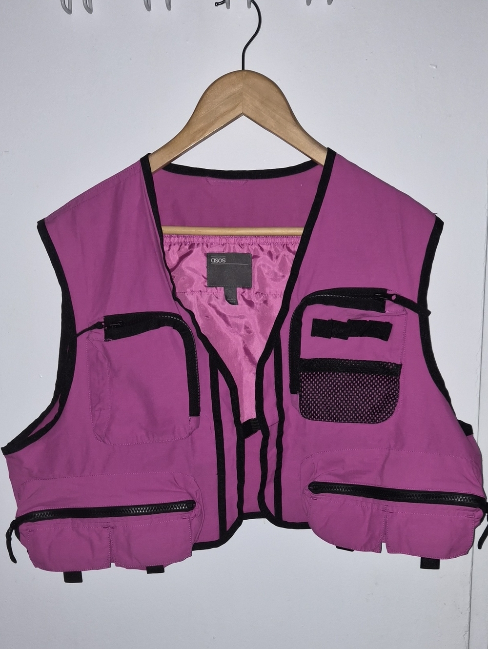 ASOS Women's Pink Utility Vest